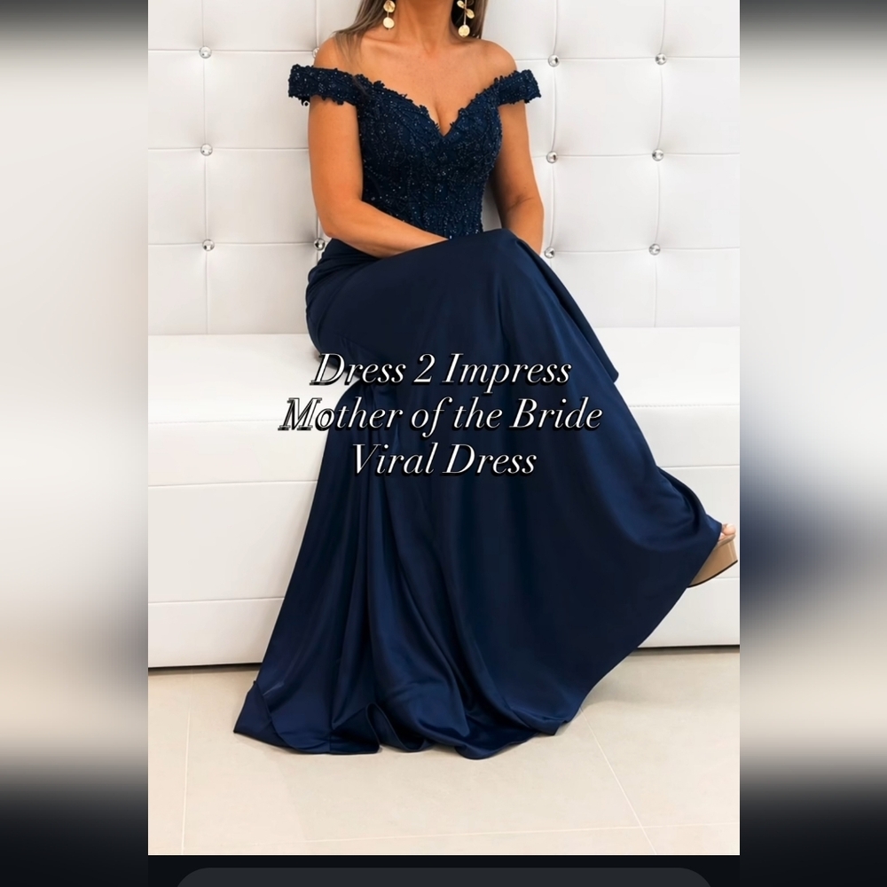 Montage by Mon Cheri Navy Formal Mother of the Groom Gown